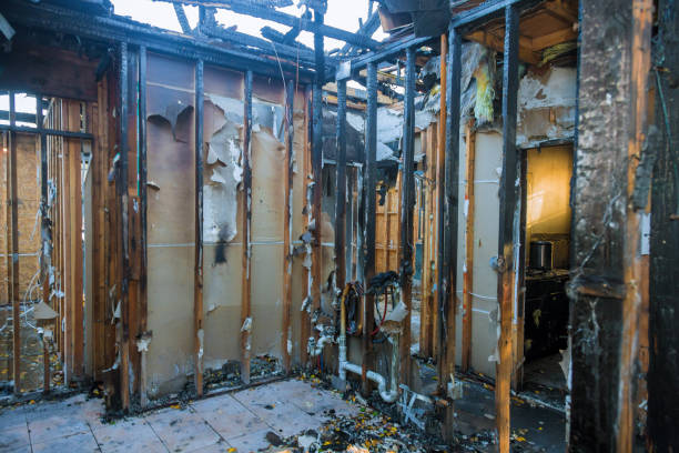 Professional Fire Damage Restoration technician working in Middleburg, PA